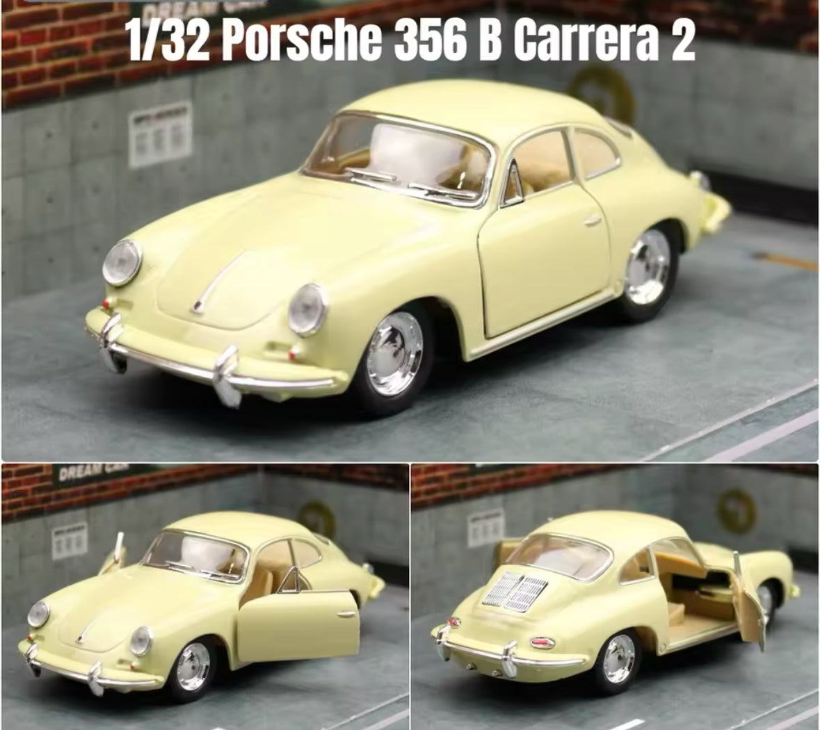 Premium Porsche 356 B Carrera 2 Diecast Technology 1:32 scale