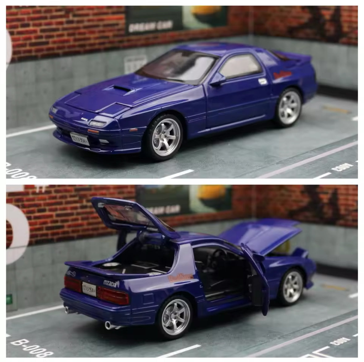 Premium Mazda RX7 Initial D Diecast Technology 1:32 scale