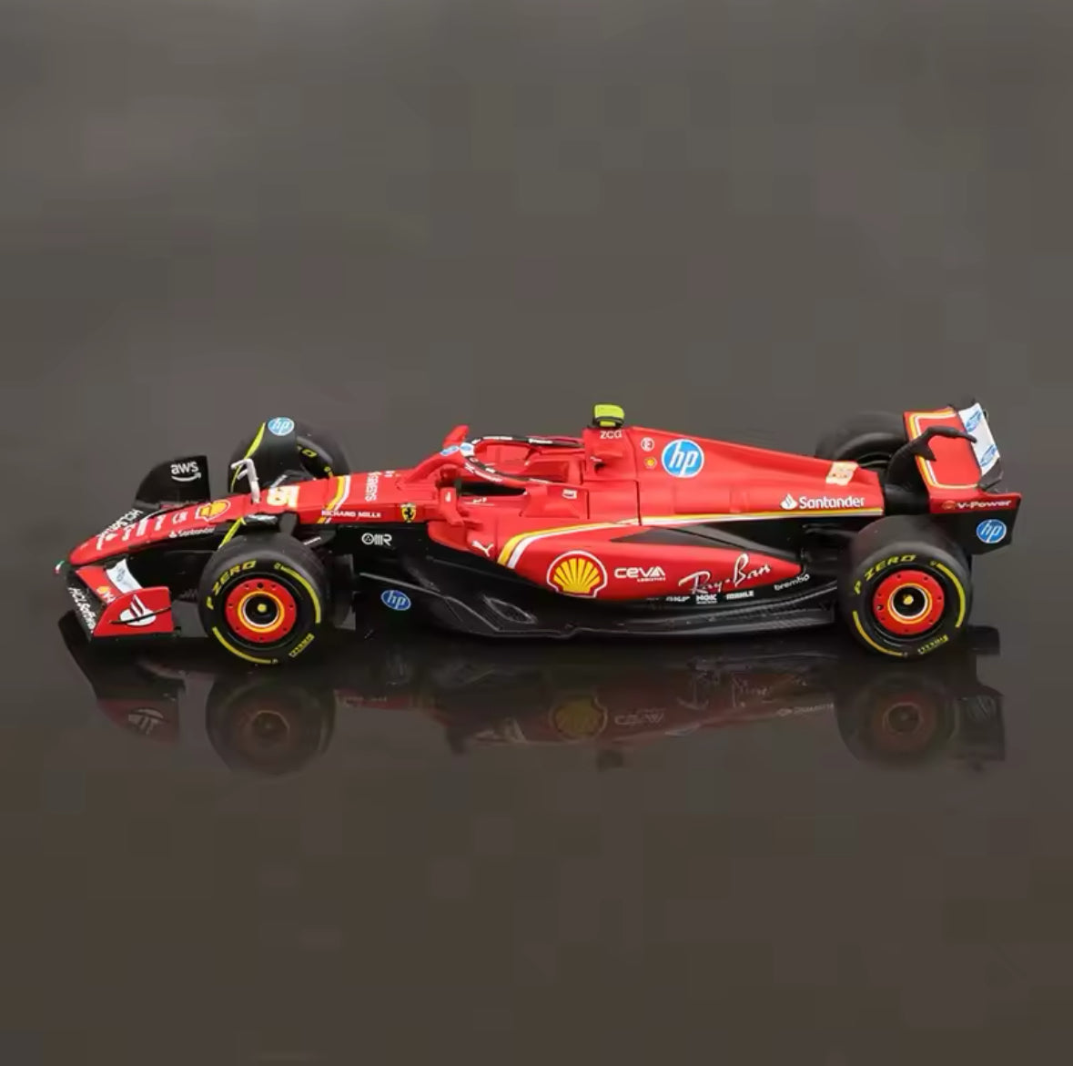 Ultra Precise F1 Ferrari SF-24 Formula 1 Race Diecast Technology 1:43 Scale